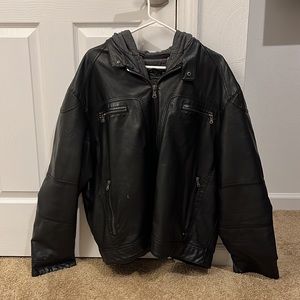 Calvin Klein Leather Double Jacket